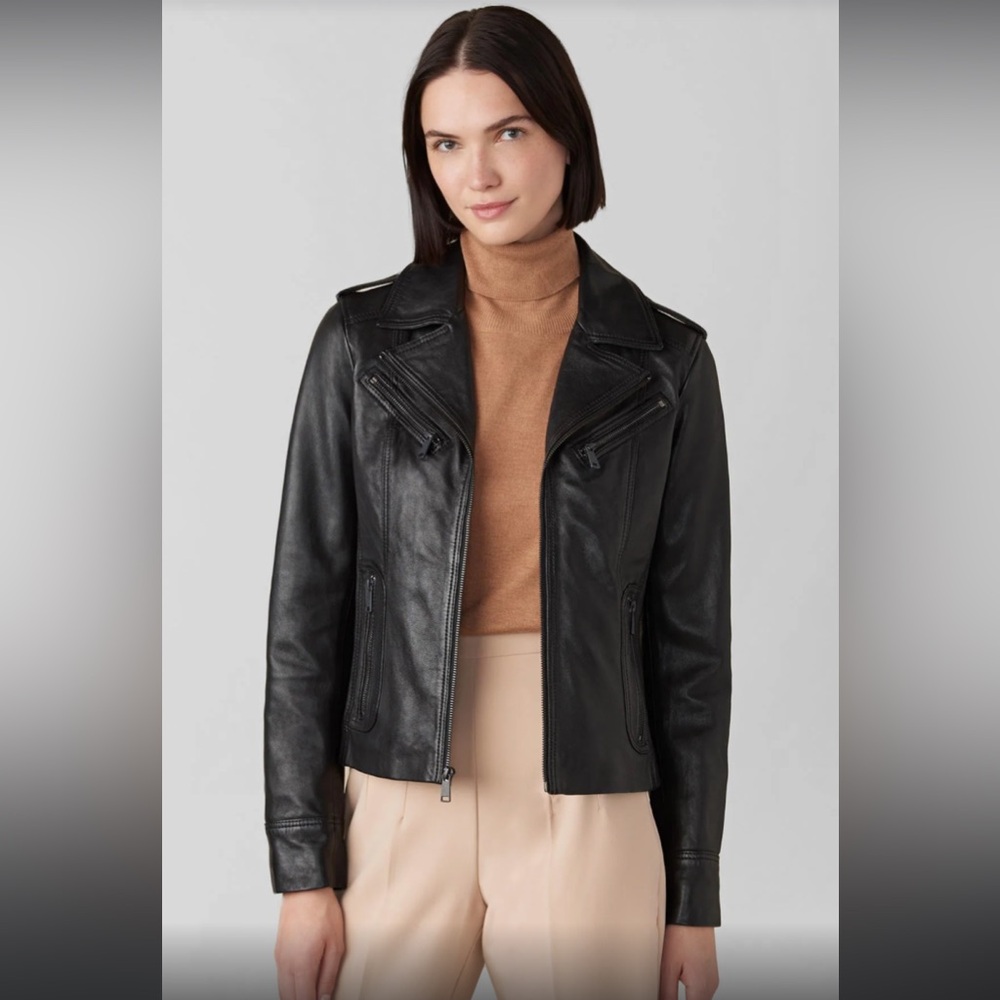 Wilson’s Leather Erika Black Moro Jacket